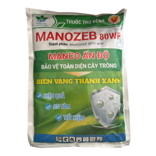 (BỆNH) MANCOZEB 80WP NÔNG DƯỢC H.A.I GÓI 1KG BỘT XANH (THÙNG 15 GÓI)